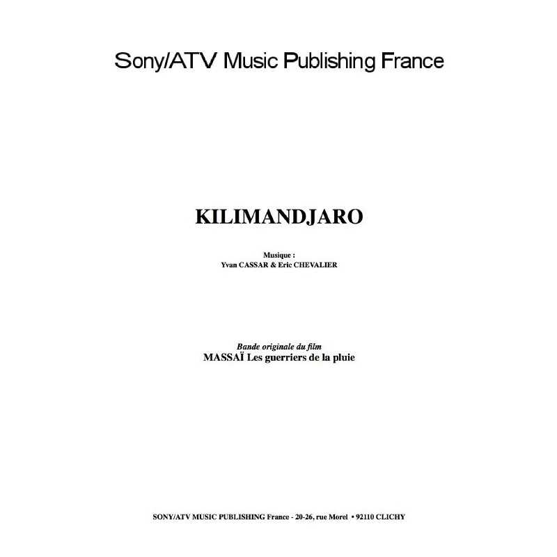KILIMANDJARO du film MASSAÏ