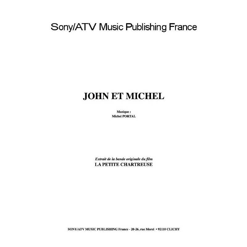 JOHN ET MICHEL du film La Petite Chartreuse