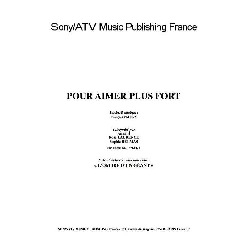 POUR AIMER PLUS FORT