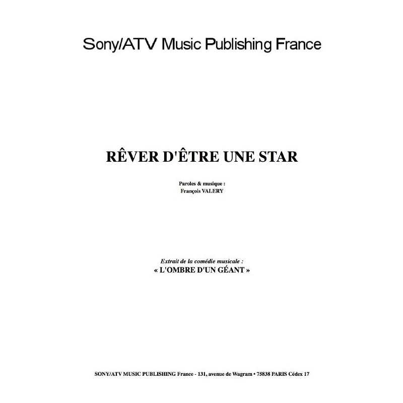 RÊVER D'ÊTRE UNE STAR