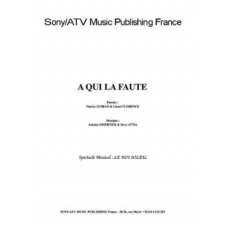 A QUI LA FAUTE