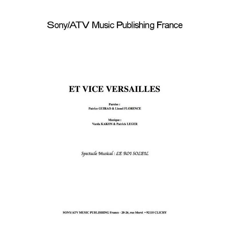ET VICE VERSAILLES