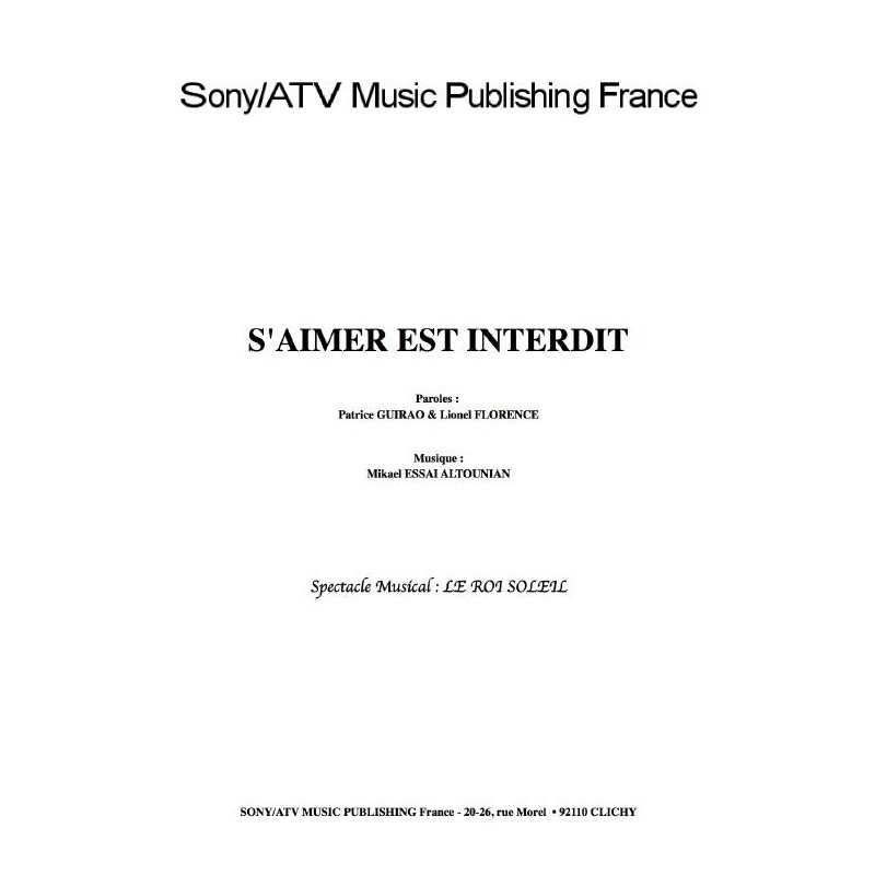 S'AIMER EST INTERDIT