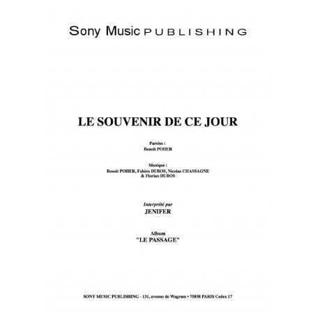 LE SOUVENIR DE CE JOUR