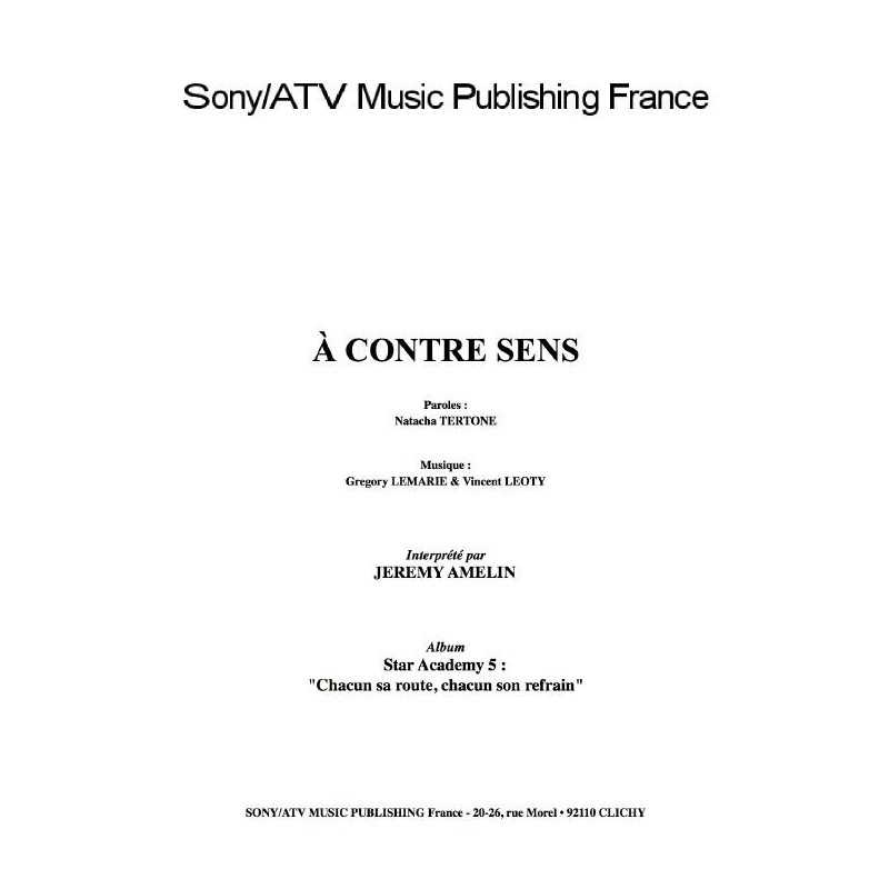 À CONTRE SENS