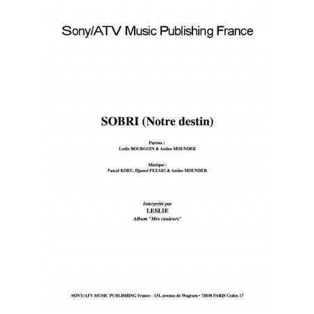 SOBRI (NOTRE DESTIN)