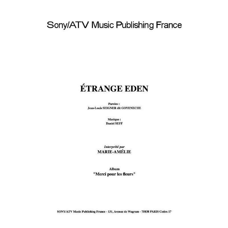 ÉTRANGE EDEN