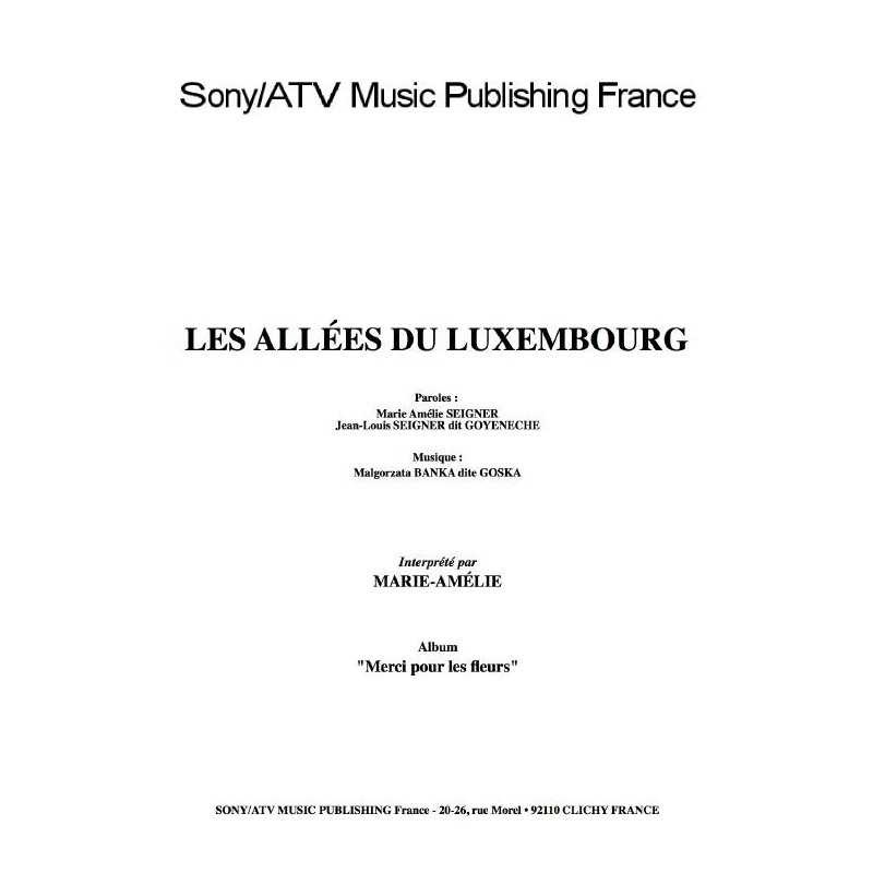 LES ALLÉES DU LUXEMBOURG