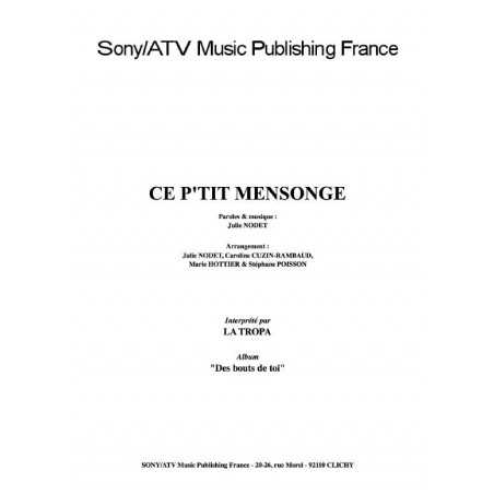 CE P'TIT MENSONGE