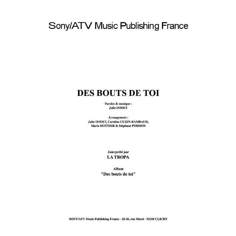 DES BOUTS DE TOI