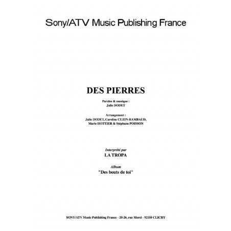 DES PIERRES