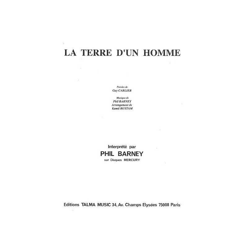 LA TERRE D'UN HOMME