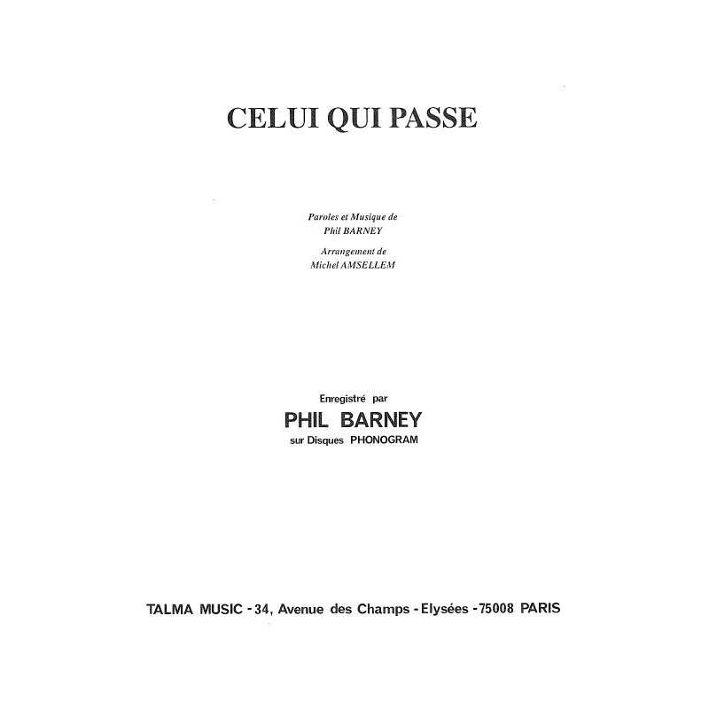 CELUI QUI PASSE