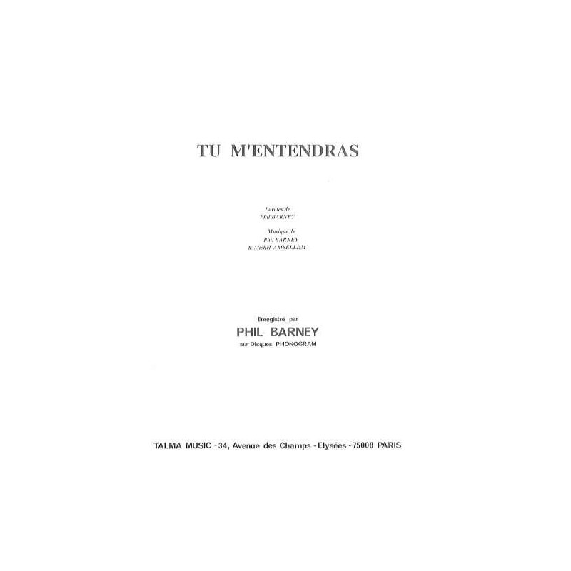 TU M'ENTENDRAS