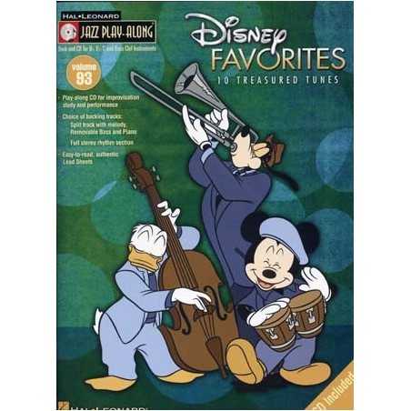 JAZZ PLAY ALONG VOL.93 DISNEY FAVORITES (+CD)