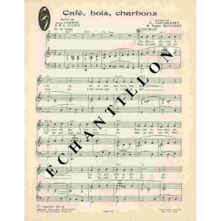 CAFÉ, BOIS, CHARBONS