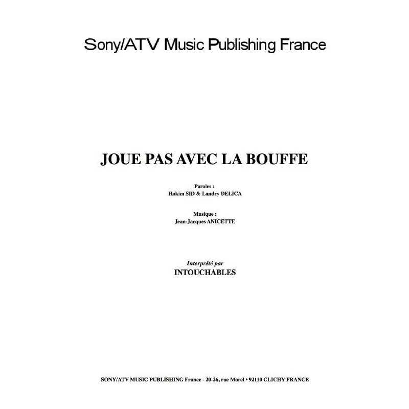 JOUE PAS AVEC LA BOUFFE