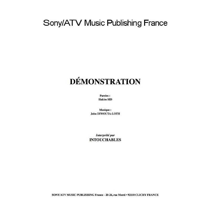 DÉMONSTRATION