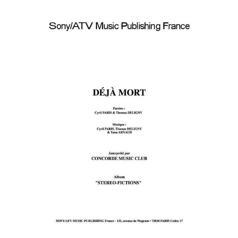 DÉJÀ MORT