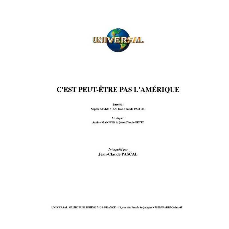 C'EST PEUT-ÊTRE PAS L'AMÉRIQUE