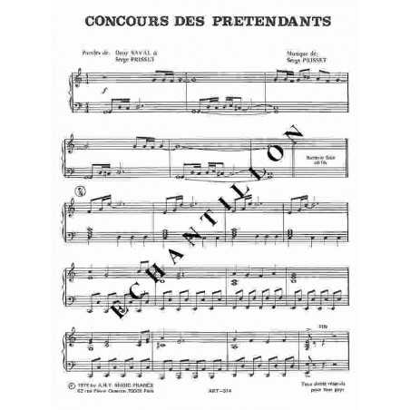 CONCOURS DES PRÉTENDANTS