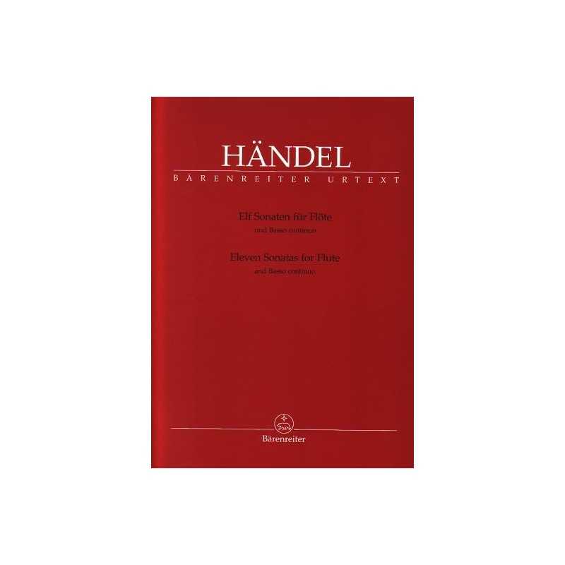 Partition ELF SONATEN FUR FLOTE UND BASSO CONTINUO Georg Friedrich Händel