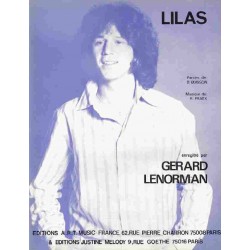 Sheet music LILAS Gérard LENORMAN
