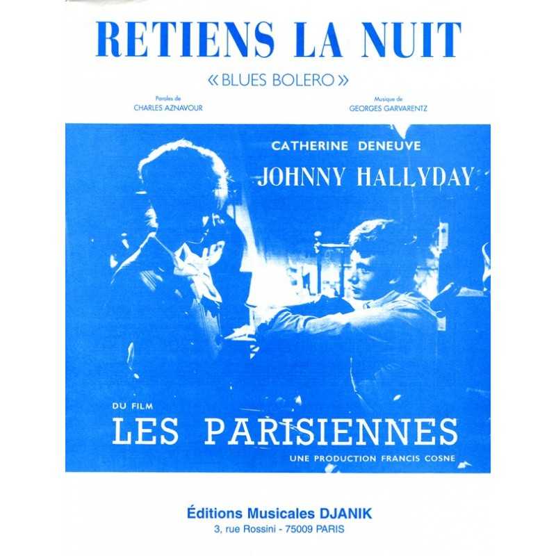 Partition RETIENS LA NUIT (BLUES BOLERO) Johnny HALLYDAY pdf