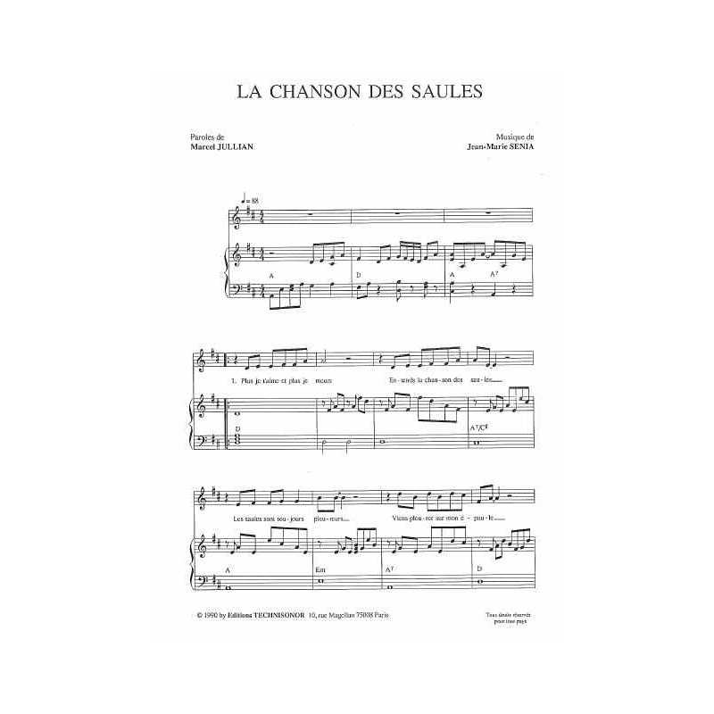 LA CHANSON DES SAULES
