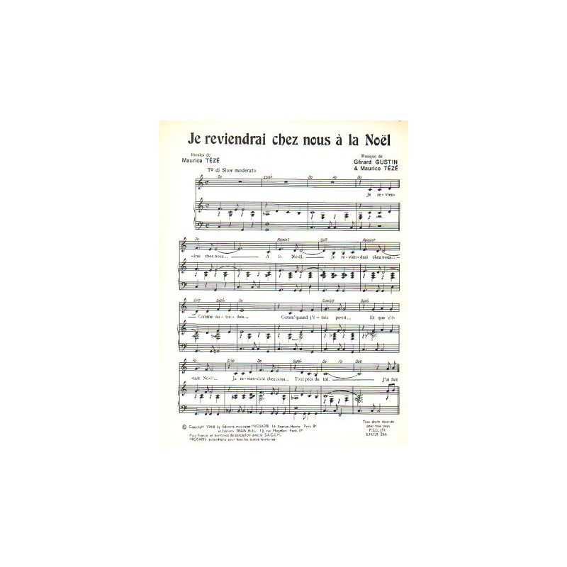 JE REVIENDRAI CHEZ NOUS À LA NOËL