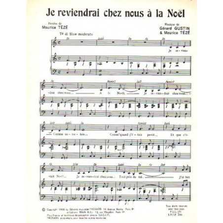 JE REVIENDRAI CHEZ NOUS À LA NOËL