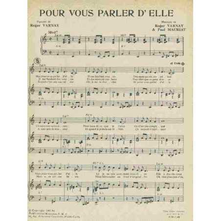 POUR VOUS PARLER D'ELLE