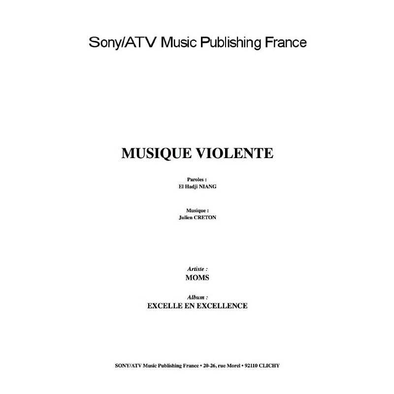 MUSIQUE VIOLENTE