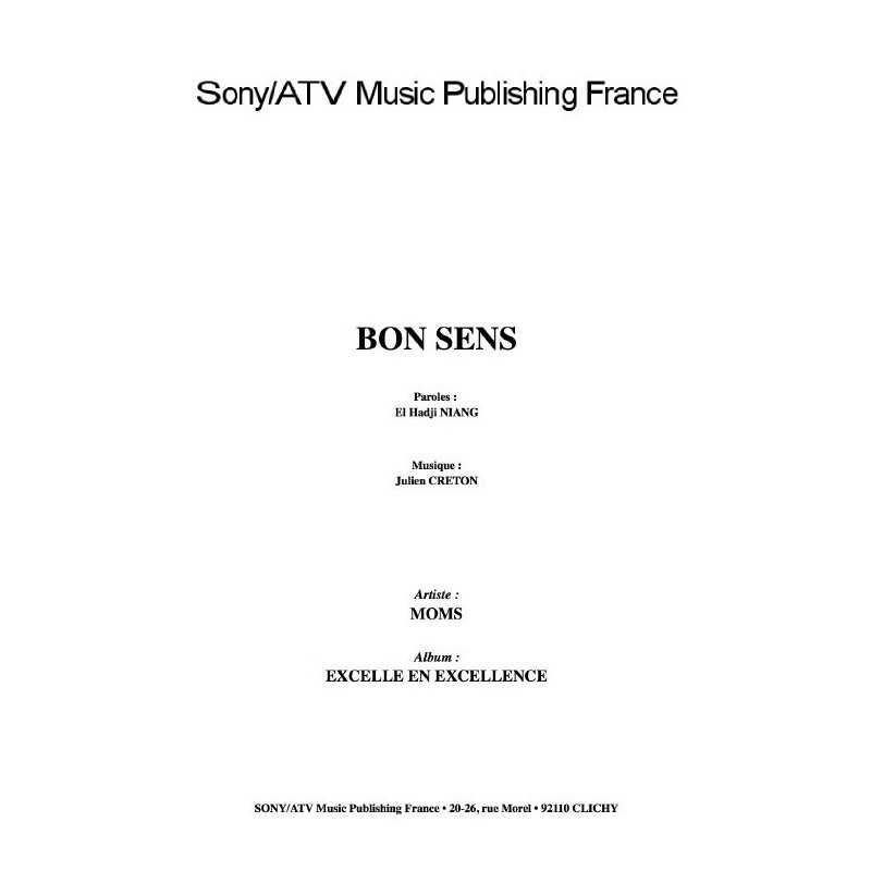 BON SENS