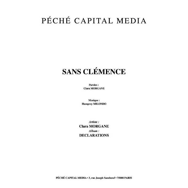 SANS CLÉMENCE