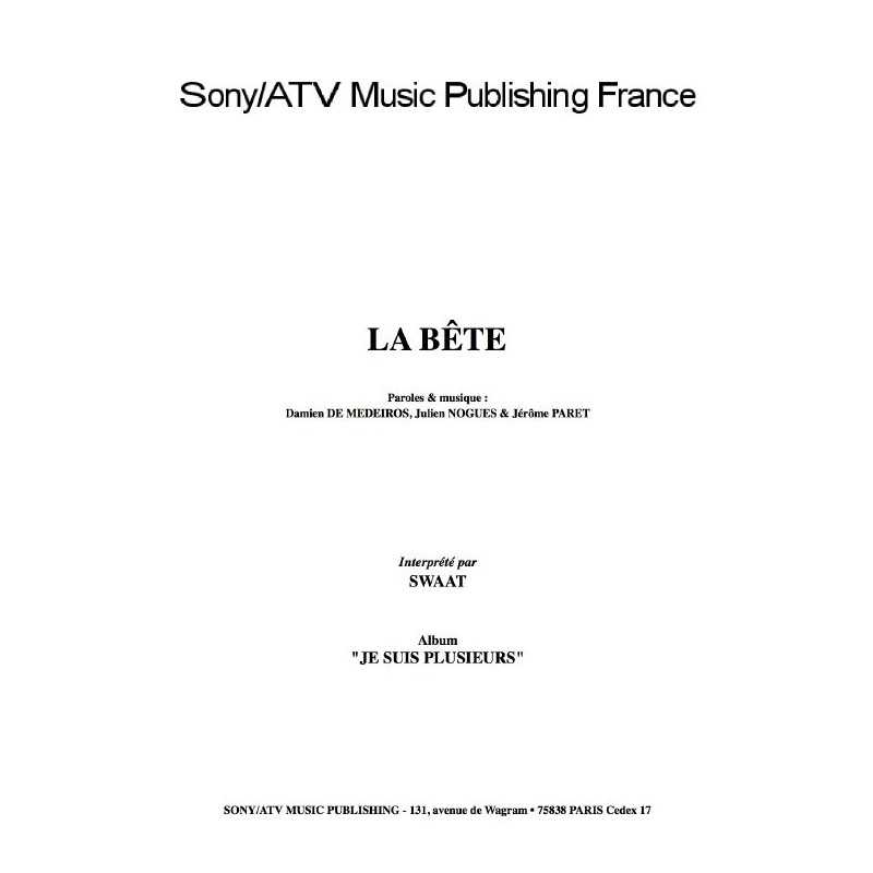LA BÊTE