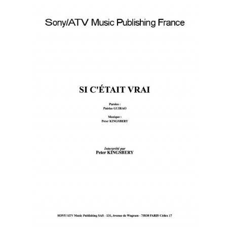 SI C'ÉTAIT VRAI