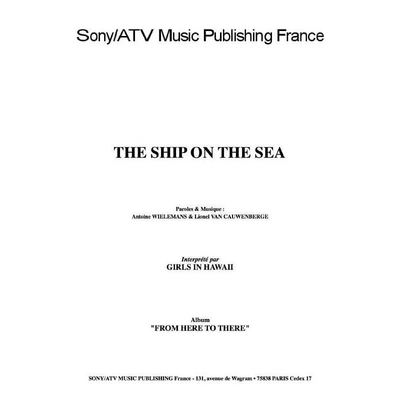 THE SHIP ON THE SEA