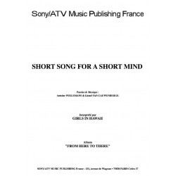 SHORT SONG FOR A SHORT MIND
