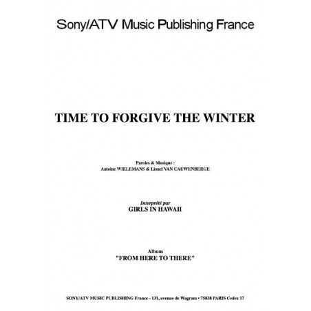 TIME TO FORGIVE THE WINTER