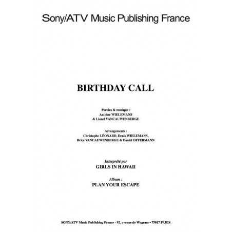 BIRTHDAY CALL