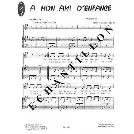 A MON AMI D'ENFANCE