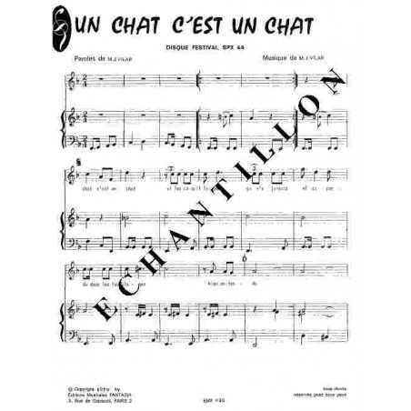 UN CHAT C'EST UN CHAT