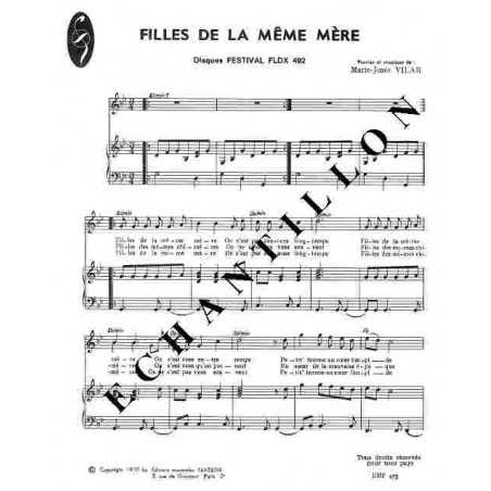 FILLES DE LA MÊME MÈRE