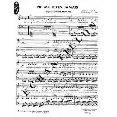 NE ME DITES JAMAIS