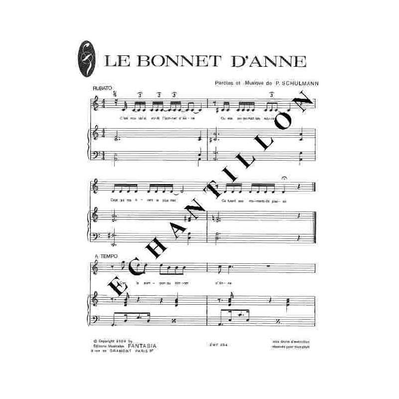 LE BONNET D'ANNE