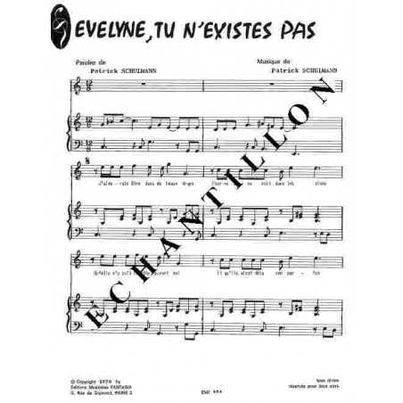 EVELYNE, TU N'EXISTES PAS