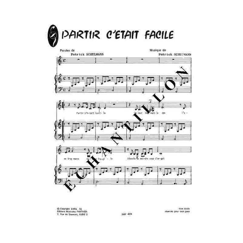 PARTIR C'ÉTAIT FACILE