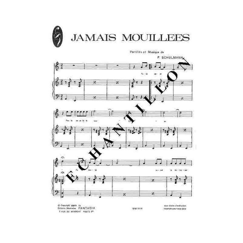 JAMAIS MOUILLÉES