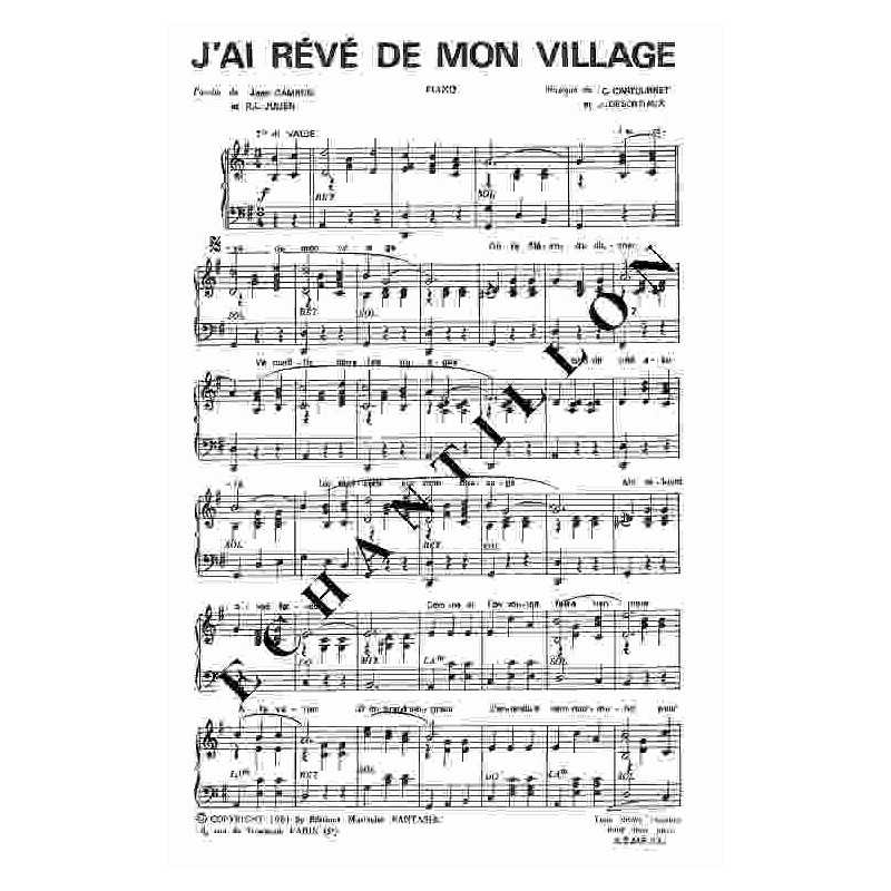 J'AI RÊVÉ DE MON VILLAGE